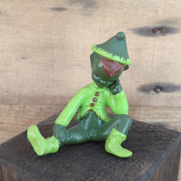 Vintage 1970 Green Elves Pixies Sprites Hobbyist Figures - Picture 5 of 11